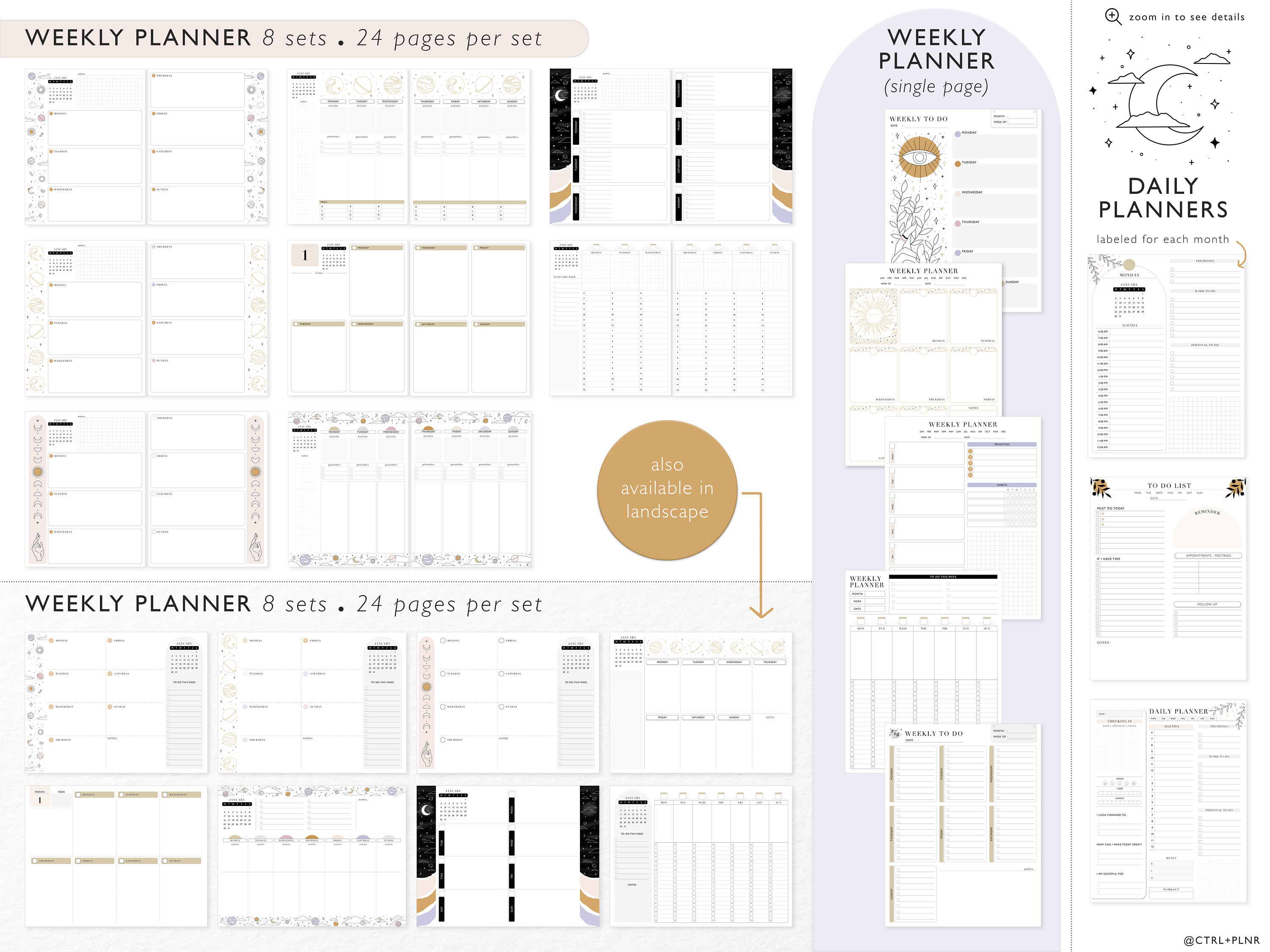 Christmas Lights Planner Pages