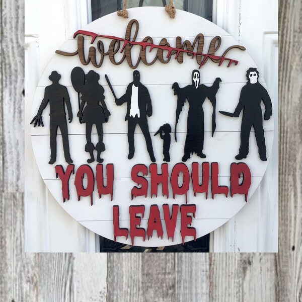 Leave Sign Etsy