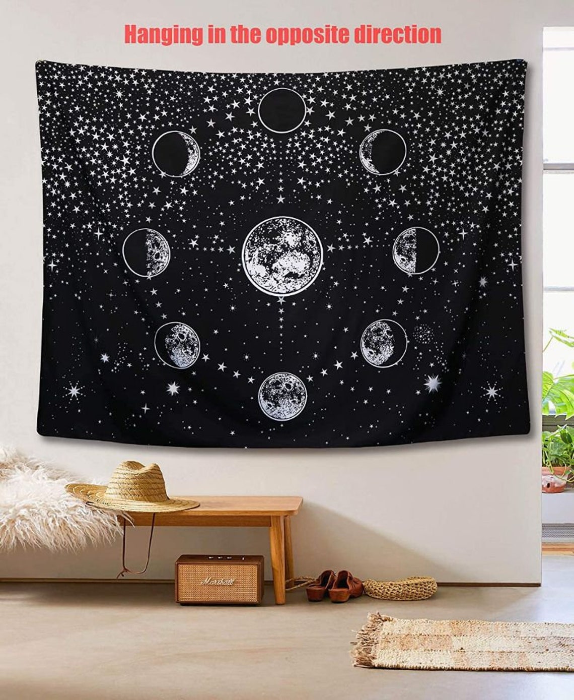 Astrology Tapestry The Sun and Moon Tapestry Wall Etsy