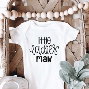 Little Ladies Man Onesie®, Cute Baby Boy Onesie®, Funny Baby Boy Baby Onesie®, Funny Baby Gift Onesie®, Baby Boy Shower Gift Onesie®