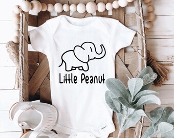 Little Peanut Onesie®, Elephant Baby Onesie®, Cute Baby Onesie®, New Baby Gift Onesie®, Baby Shower Gift Onesie®