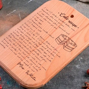 Personalized Wood Cutting Board, Custom Engraved Board, Name Initials Gift, Kitchen Decor, Christmas gift, Black Friday