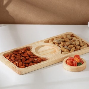 Handcrafted Wood Charcuterie Board, Snack Serving Platter, Rustic Cheese Board, Customizable Serving Tray, Entertaining Essential, Mom Gift