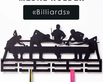 Billiards Medal Holder, Pool Player Award Display, Snooker Trophy Hanger, Sports Medal Organizer Gift
