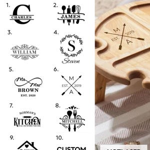 Regalos personalizados de vino, mesa de picnic plegable de madera para vino, regalo para amantes del vino, entretenimiento al aire libre, muebles de patio portátiles, carrito para vino imagen 4