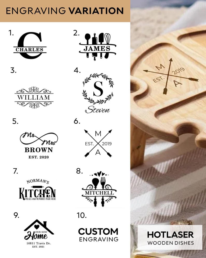 Regalos personalizados de vino, mesa de picnic plegable de madera para vino, regalo para amantes del vino, entretenimiento al aire libre, muebles de patio portátiles, carrito para vino imagen 4