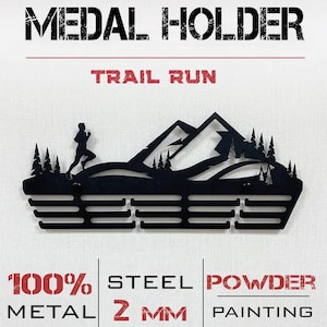 Trail Runner Medal Holder, Marathon Running Medal Hanger, Medal Display Stand, Sports Medal Holder, Running Medal Display Rack, Runner Gift