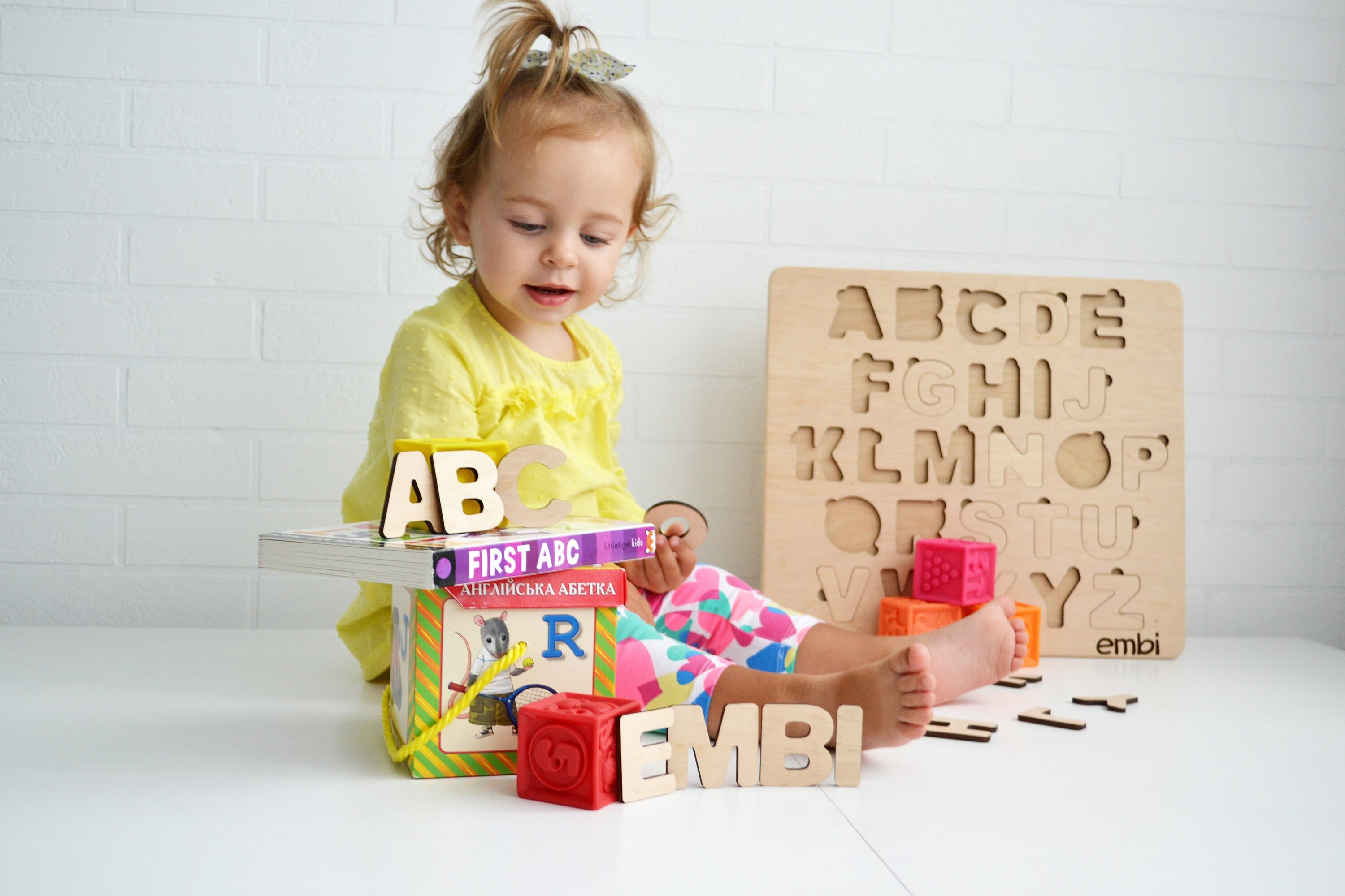 Educational Alphabet Letters Puzzle, Toddler ABC Puzzle Toy, Color Your ...