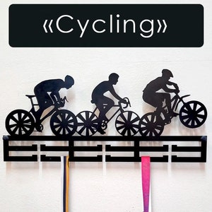 Fietsmedaillehouder voor aan de muur, metalen medaille-displayrek voor fietsers, Bike Race Award Hanger, organisator sportmedaille, cadeau voor fietser