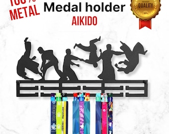 Karate Metal Medal Holder, Karate Medal Hanger, Martial Arts Medal Display, Award Display Rack, Karate Ribbon Holder, Karate Kid Gift