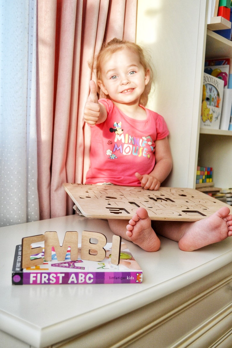 Educational Alphabet Letters Puzzle, Toddler ABC Puzzle Toy, Color Your ...