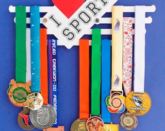 Medal Holder, Sports Medal Display Rack, Wall Mounted Medal Hanger, Athlete Medal Organizer