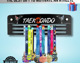 Taekwondo Medal Holder, Martial Arts Award Display, Karate Belt Display, Medal Rack for Wall, Sports Medal Hanger, Karate Kid Gift