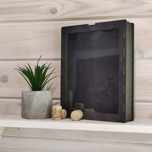 Portacorchos de vino personalizado, caja de sombras para exhibir corchos, regalo personalizado para papá, regalo para el día del padre, coleccionista de corchos