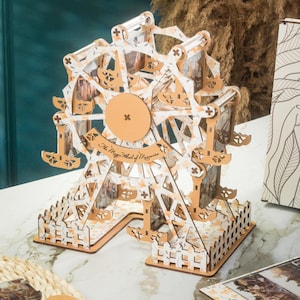 Anniversary Gift for Him, Rotating Picture Holder, Custom Ferris Wheel Photo Frame, Personalized Photo Display, Gift With Pictures for Her