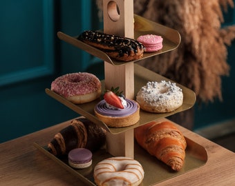 Display Alimenti Set Alzate In Acrilico Trasparente Per Cupcake E Torte