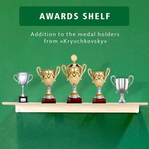 Trophy Display, Custom Medal Holder, medal hanger, Trophy shelf Personalized Medal Display, Personalized Name Medal Holder
