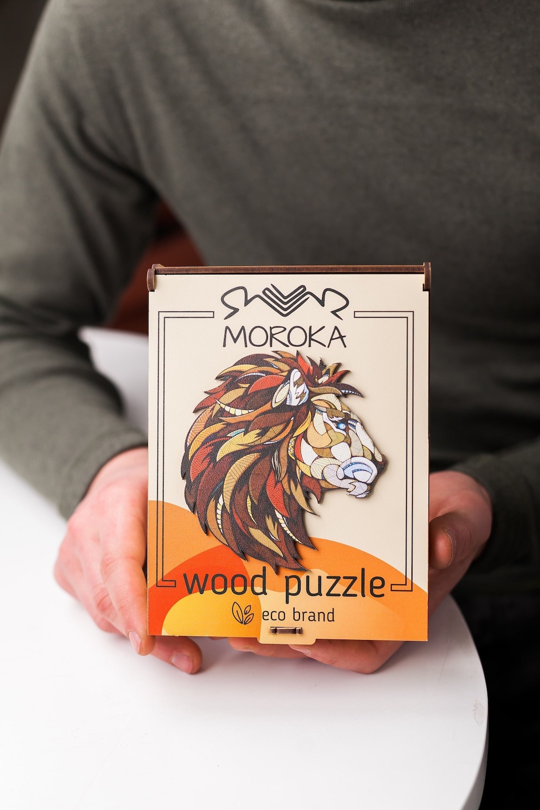 Wooden Jigsaw Puzzle Adult, Lion Wooden Puzzles, Lion Lover Gift ...