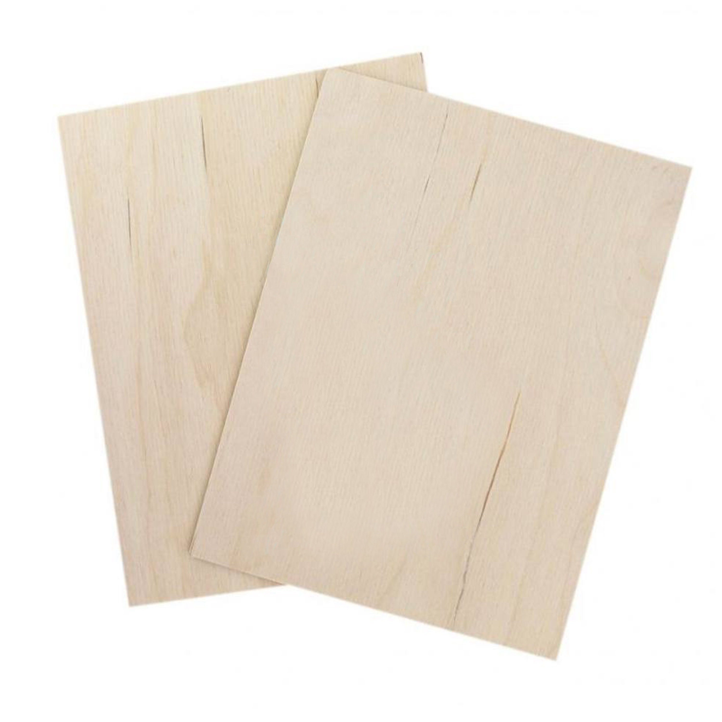 Poplar Wood Plywood Sheet 3mm 600x300mm 3 Pieces for Laser Cut CNC,  Handicrafts and Model Making High Quality Material in AB/B 