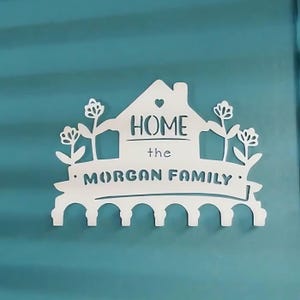Family Name Coat Rack for Wall, Custom Wall Hook, Farmhouse Hooks, Hallway Coat Rack, Entryway Hanger, New Home Gift, Anniversary Gift