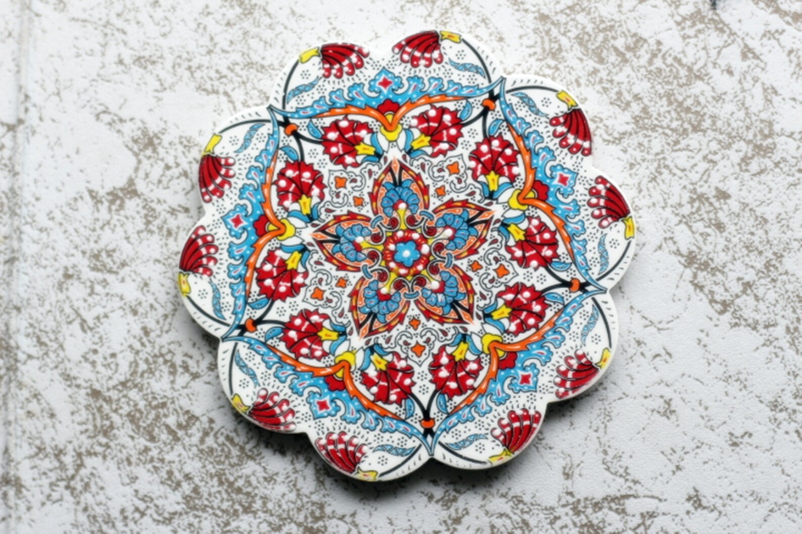 Decorative Ceramic Trivet 7 Tile Trivet Ceramic Etsy