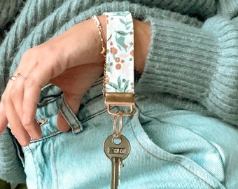 Porte-clef / porte-clé en tissu / cadeau / bijou de sac / dragonne / clé / porte clé bracelet / cadeau de noël / cadeau maitresse