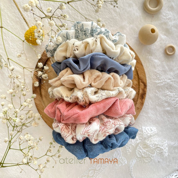 Chouchou / édition limitée / chouchou cheveux / chouchou fleurs / scrunchies / chouchou coton / chouchou enfant adulte