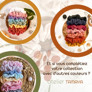 DERNIERE CHANCE / Chouchou / édition limitée / chouchou cheveux / chouchou fleurs / scrunchies / chouchou coton / chouchou enfant adulte image 10