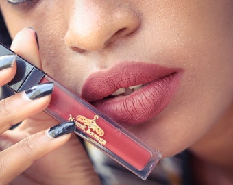 Dark Brown Lipstick Etsy
