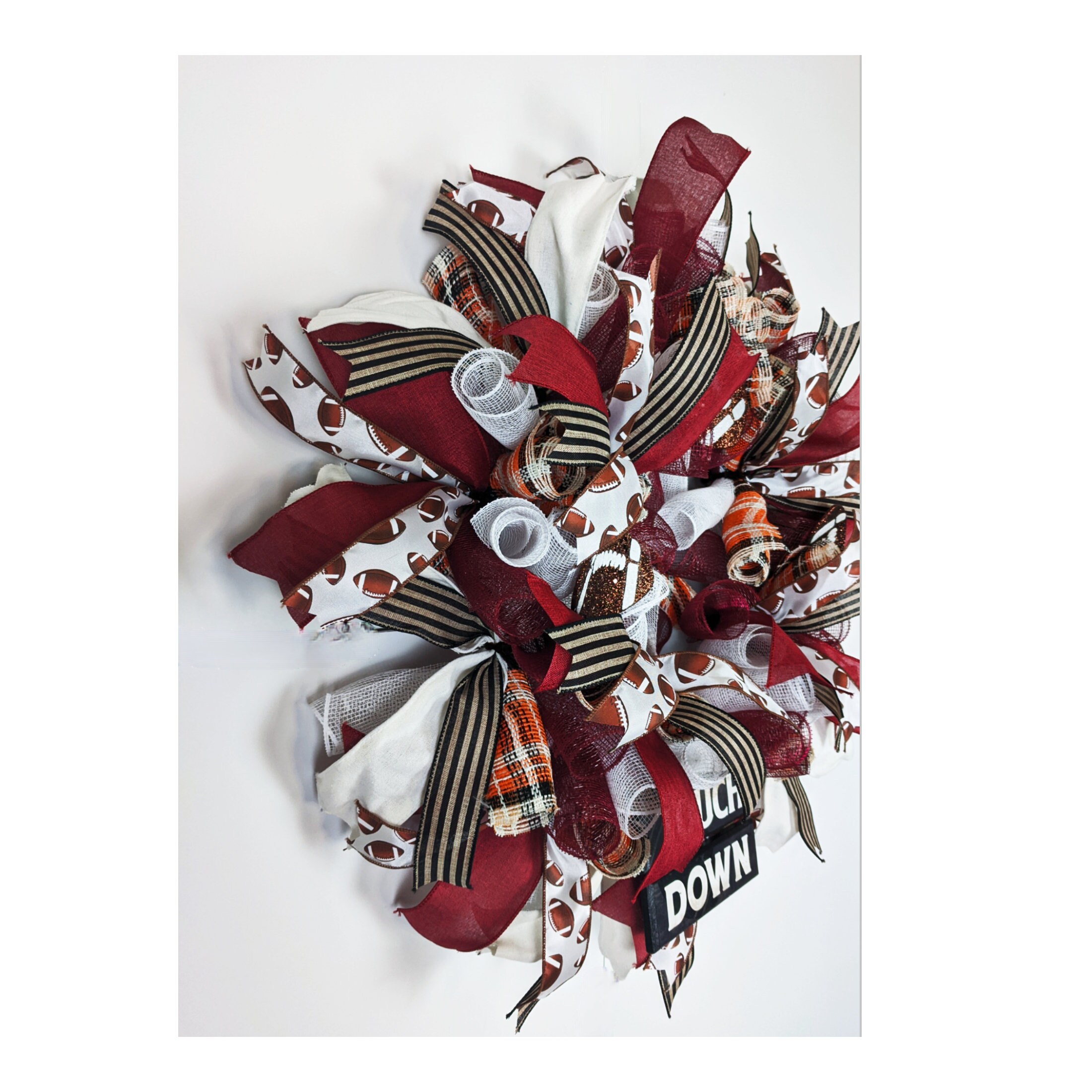 Football wreath Football decor Sports Decor Mesh wreath | Etsy