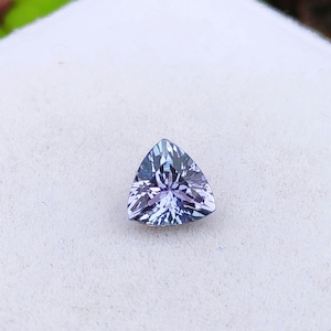 Natural Trillion Cut Tanzanite Gemstone: 1 ct, 6.5mm Loose Tanzanite for Ring
