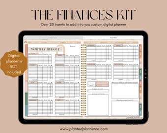 Finances Insert Kit | Digital Planner Inserts | Budget Planning Inserts | GoodNotes 5 Planner | Ipad Planner Layouts