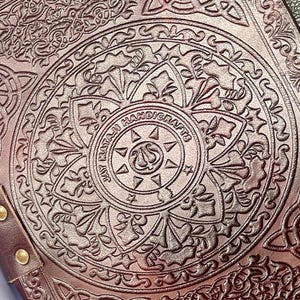The Book of Magick Power triple moon leather journal ThemedMAGNETIC HARDBOUND PLANNER JOURNAL image 6