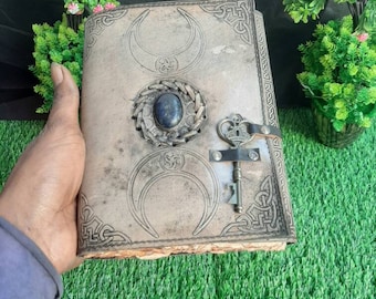 Vintage leather journal unlined pages Handmade leather journal unlined pages