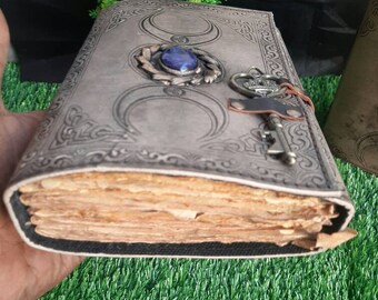 Rustic Vintage leather journal leather notebook Genuine leather Bound journal Handmade Antique Style Deckle Edge vintage paper book