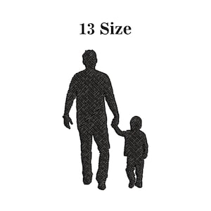 Father and Son - Machine Embroidery Design, Embroidery Design, Machine Embroidery, Embroidery Patterns, Embroidery Files, Instant Download