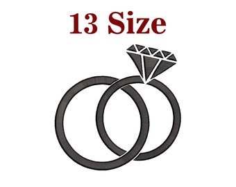 Wedding ring - Machine Embroidery Design, Embroidery Design, Machine Embroidery, Embroidery Patterns, Embroidery Files, Instant Download