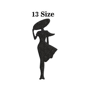 Woman Silhouette - Machine Embroidery Design, Embroidery Design, Machine Embroidery, Embroidery Patterns, Embroidery Files, Instant Download