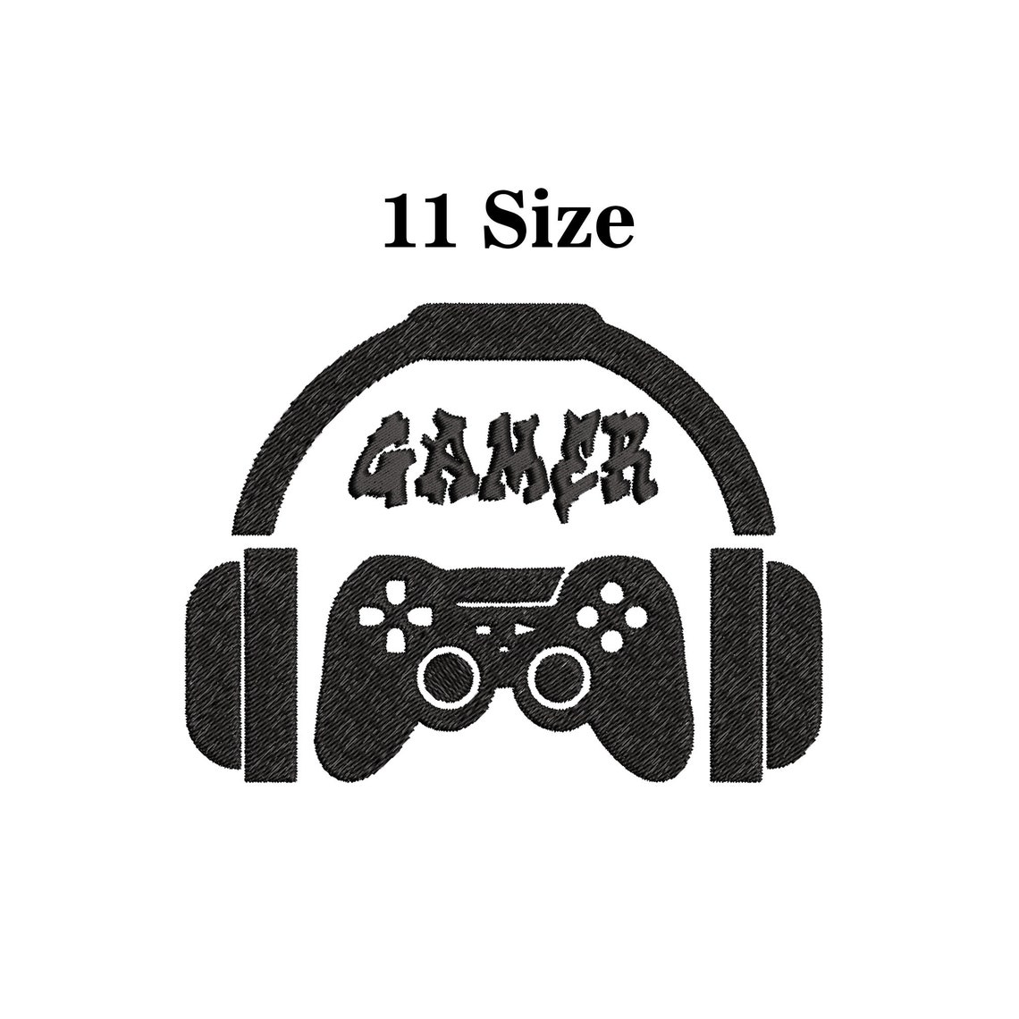 Gamer Logo Pack of 2 Machine Embroidery Design Embroidery Etsy Denmark