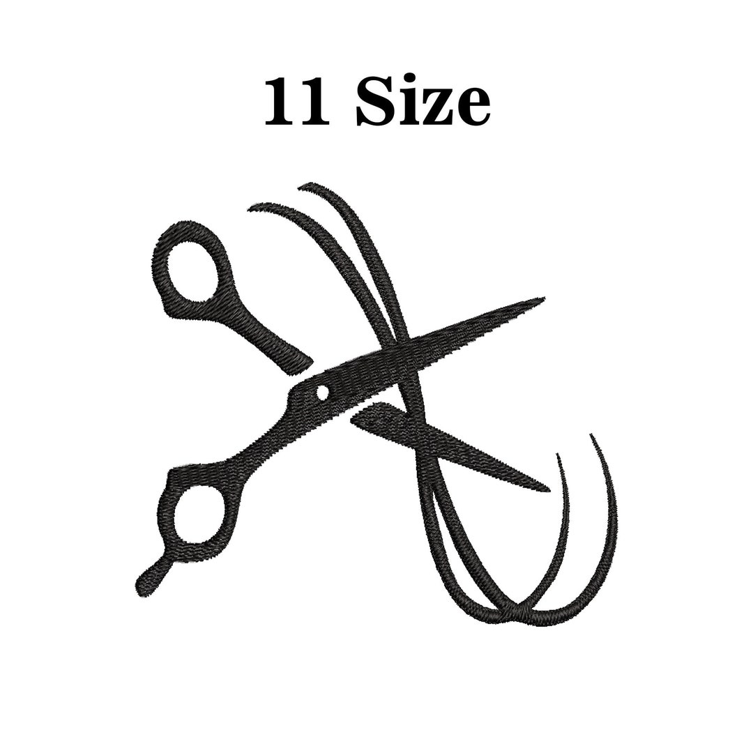 Scissors Machine Embroidery Design Embroidery Design Etsy