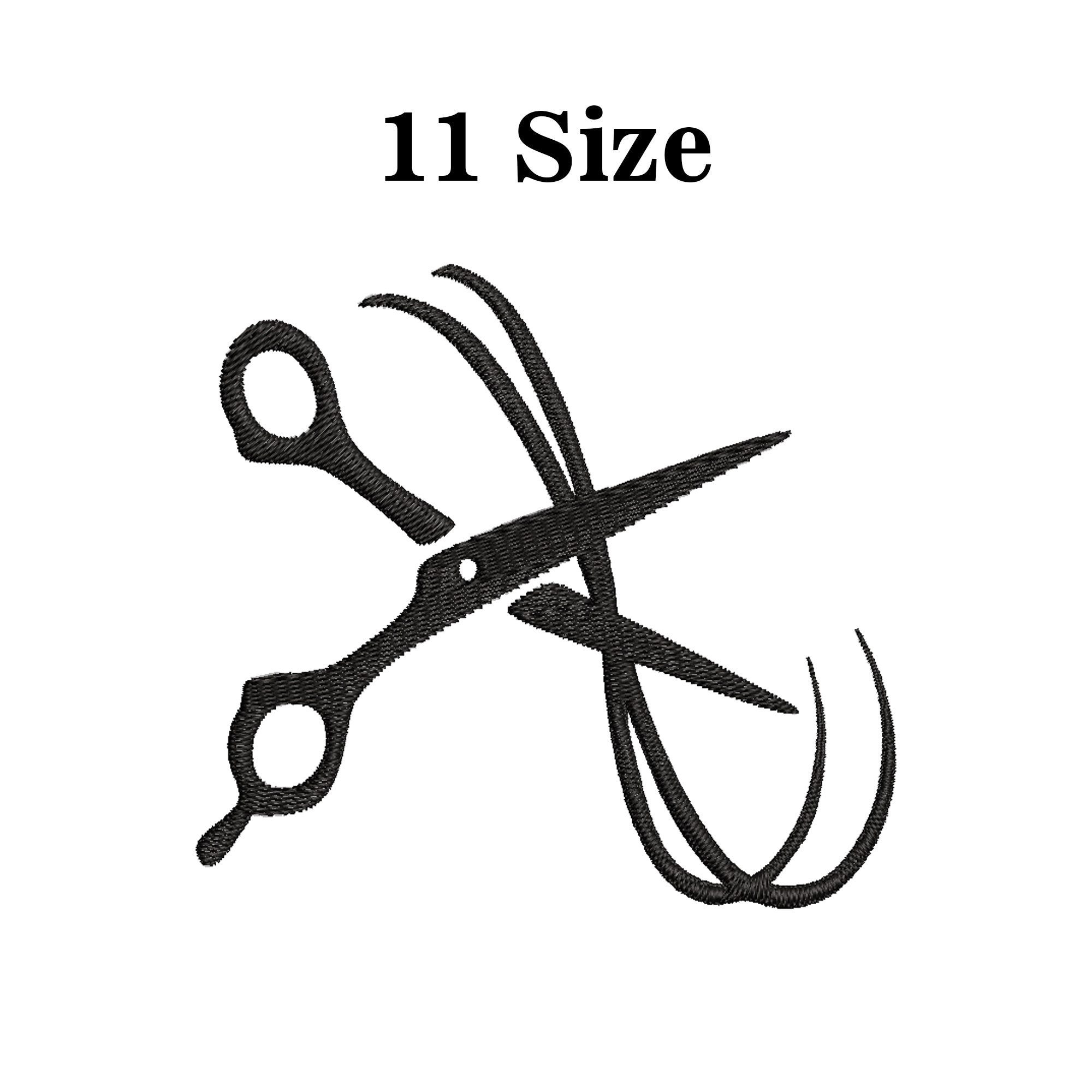 Scissors Machine Embroidery Design Embroidery Design Etsy