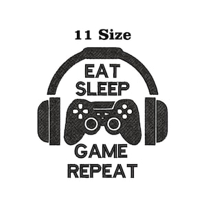 Gamer Logo - Machine Embroidery Design, Embroidery Design, Machine Embroidery, Embroidery Patterns, Embroidery Files, Instant Download