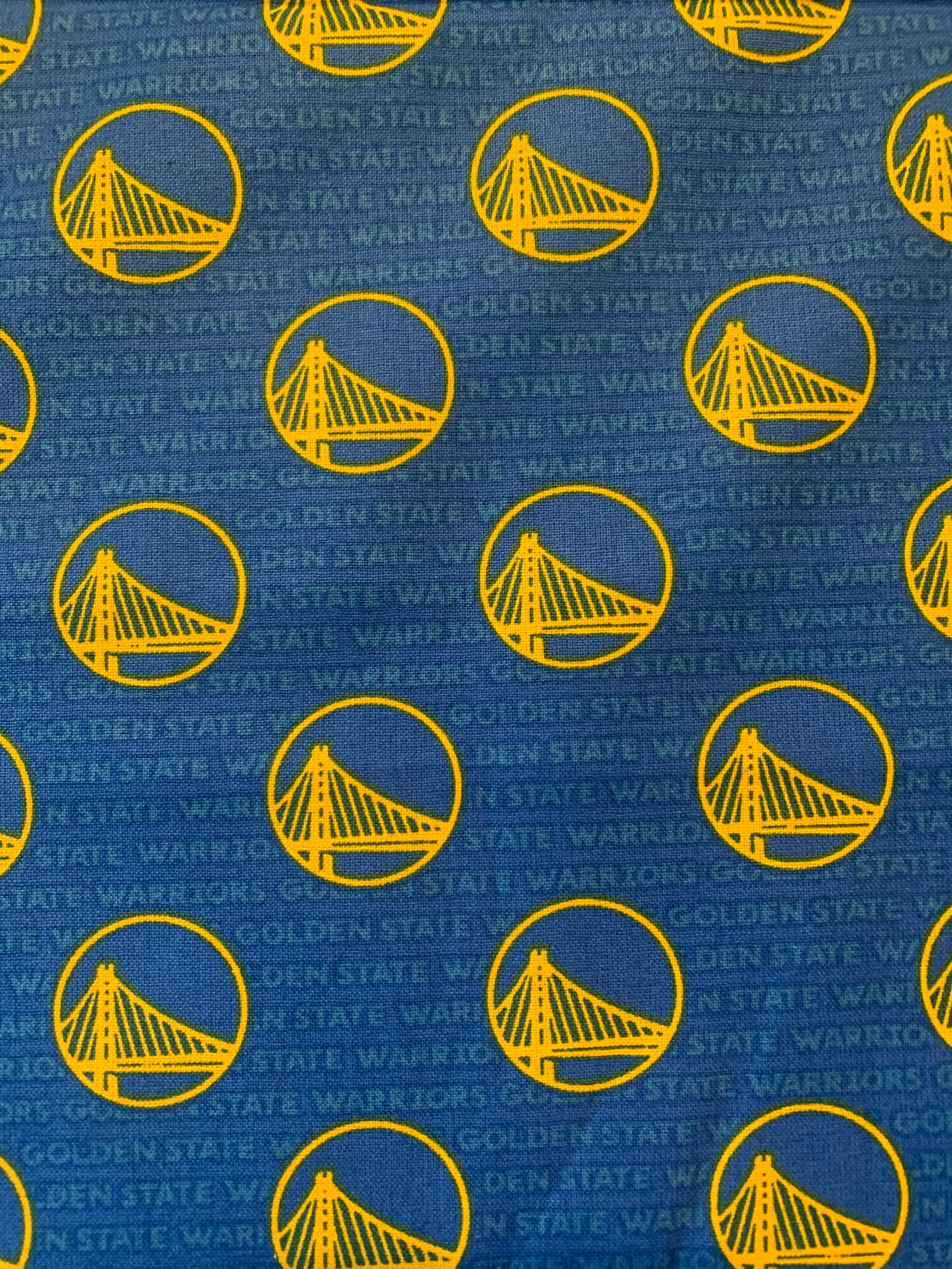 Golden state warriors fabric 100% cotton selling by the yard | Etsy