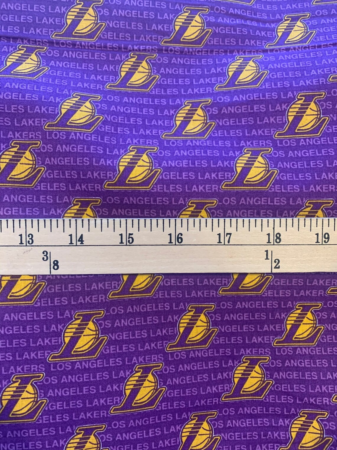 Los Angeles lakers fabric 100 cotton selling by the yard Etsy