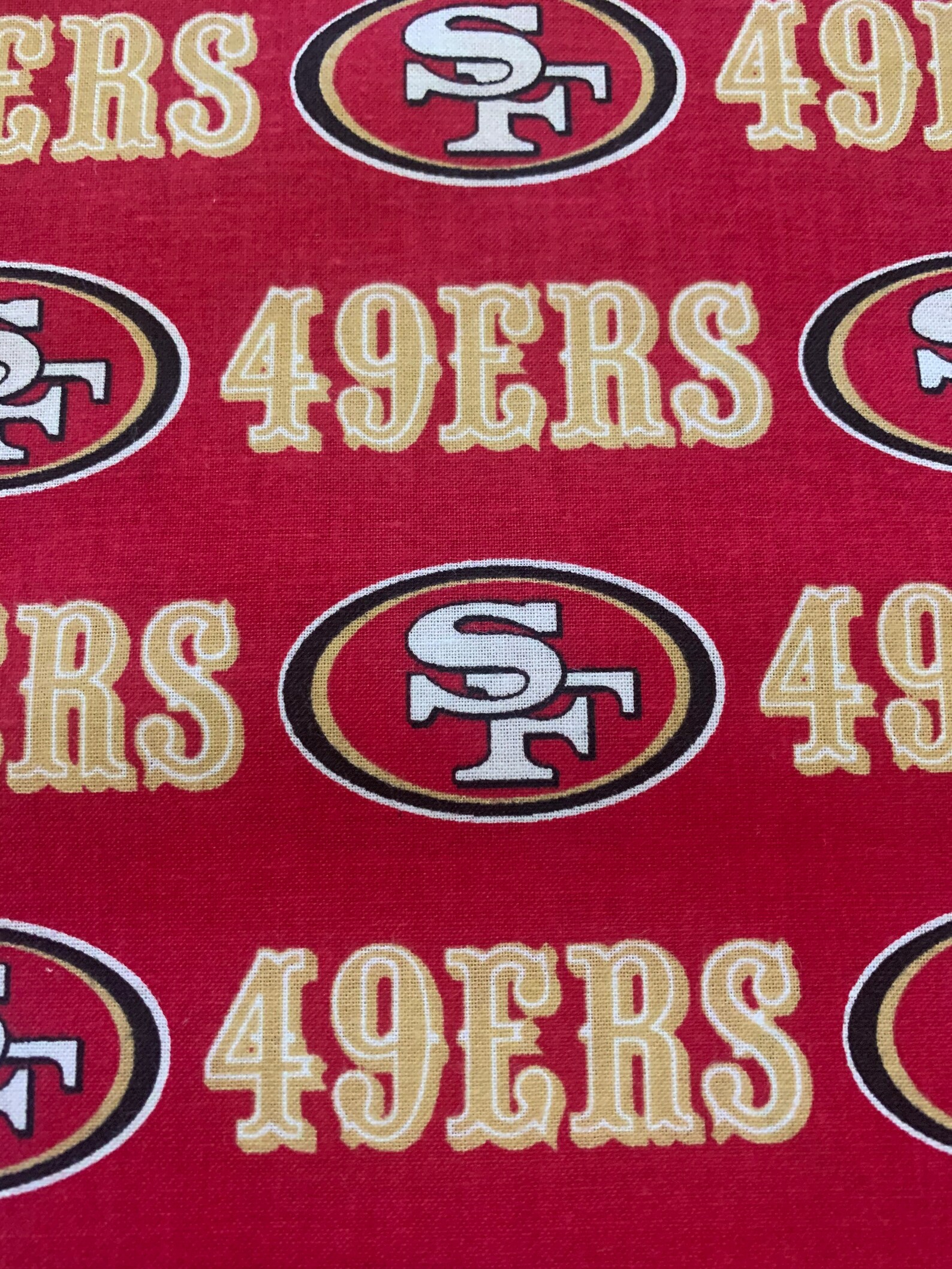 San Francisco 49ers fabric 100 cotton selling by the yard Etsy