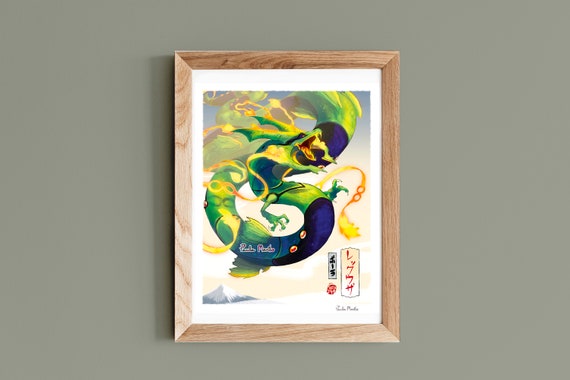 Mega Pokedex Poster Pokemon Digital Art Print 