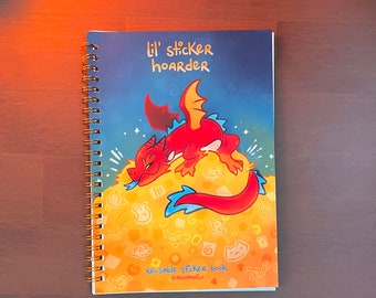 My Sticker Hoard Sticker Book | Cute Dragon | Vinyl | Fantasy |