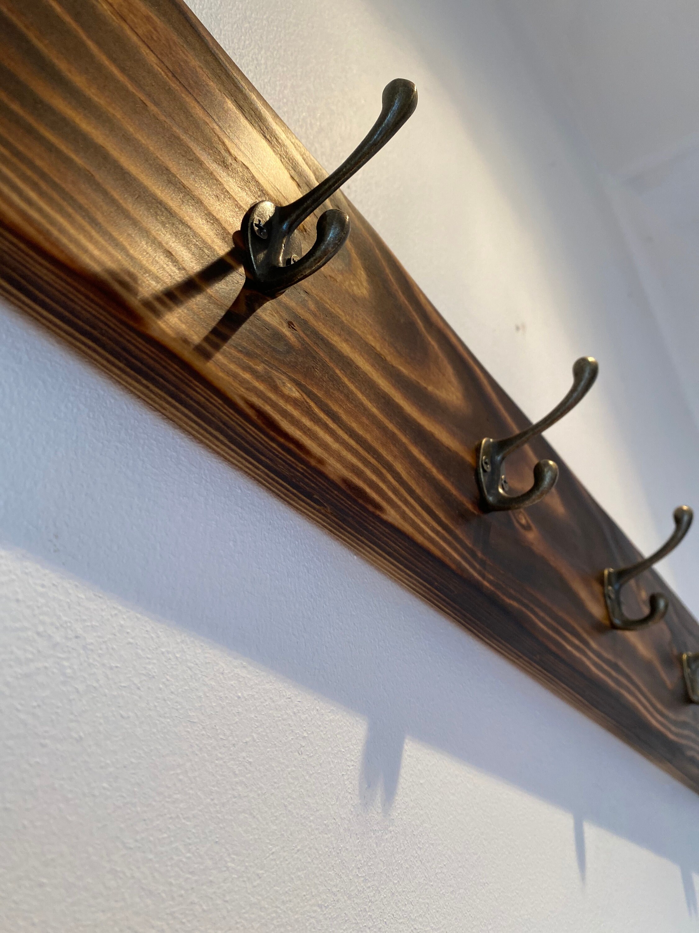 Antique Style Wooden Coat Rack Vintage Handmade Cast Iron Coat Etsy