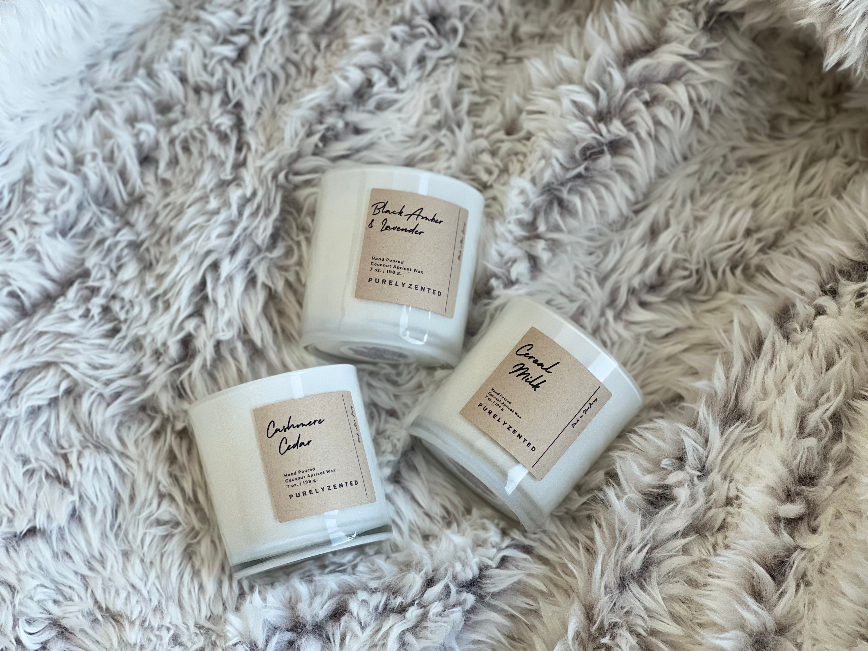 Cashmere Cedar Coconut Apricot Wax Wooden Wick Candle Etsy