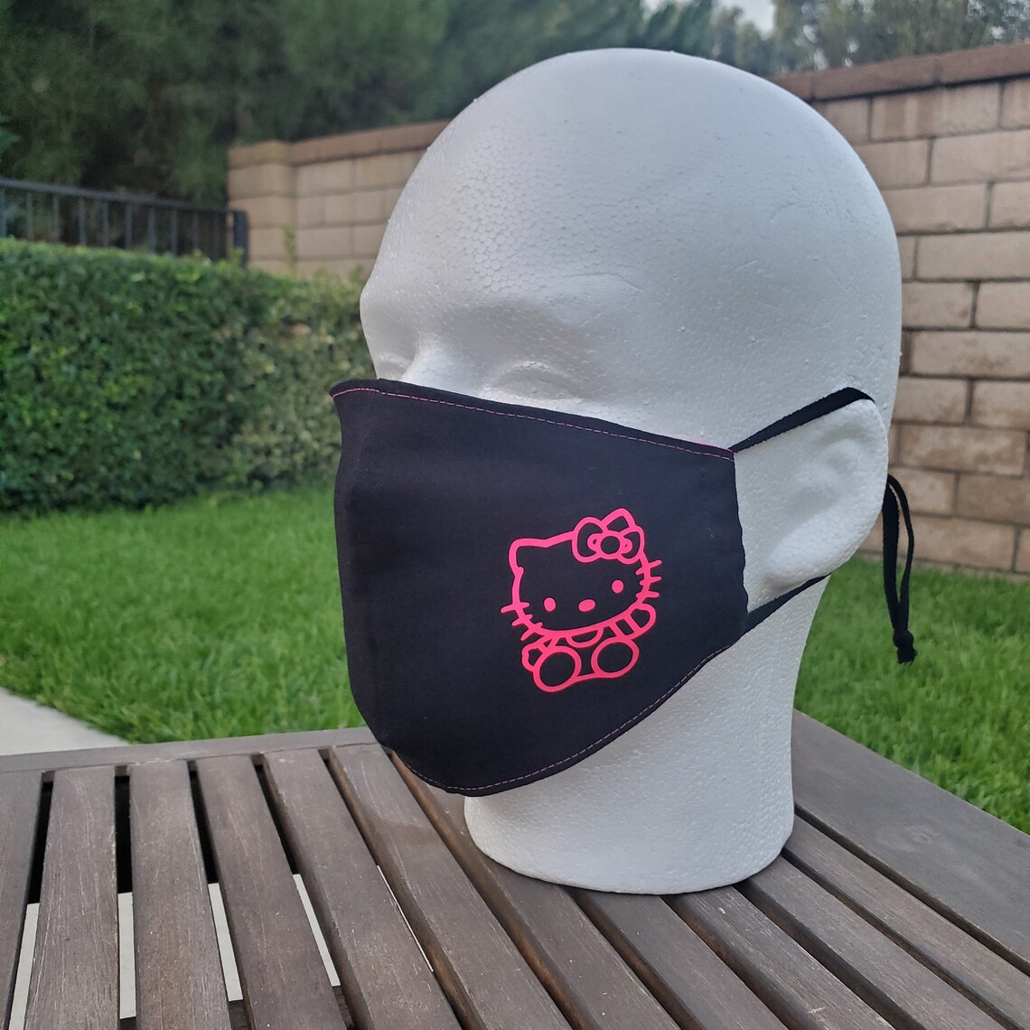 Hello Kitty Face Mask Hello Kitty Mask Cute Face Mask with Etsy